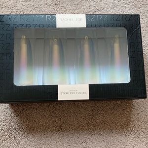 Stemless champagne flutes